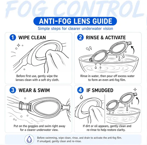 Vista 6 de Gafas de natación unisex Swipe para hombres y mujeres, antivaho, tecnología UV, correa doble, sin fugas, gafas de natación