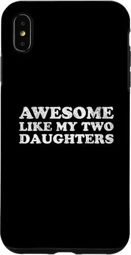 Vista 11 de Awesome Like My Two Daughters for Funny Mom Dad Parent Case for iPhone XR