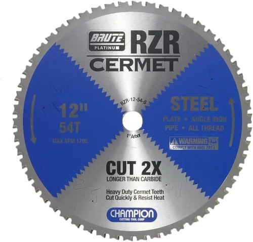 Vista 15 de Champion Cutting Tool Corp - Hoja de sierra circular de 5-3/8 pulgadas, 50T (RZR-538-50-ST), acero inoxidable
