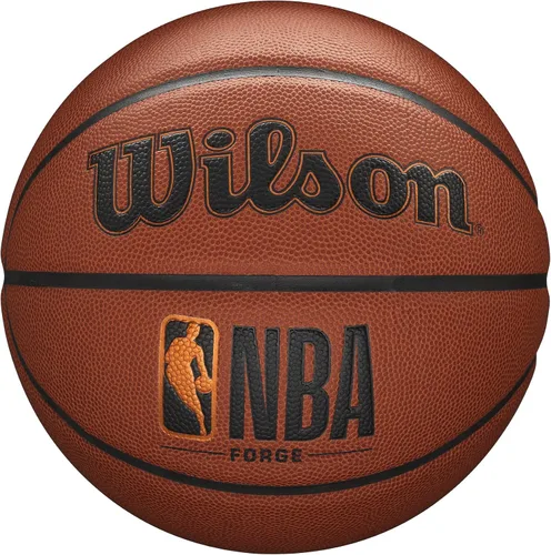 Vista 7 de Balones para baloncesto en interiores y exteriores Wilson NBA Forge Series Marrón