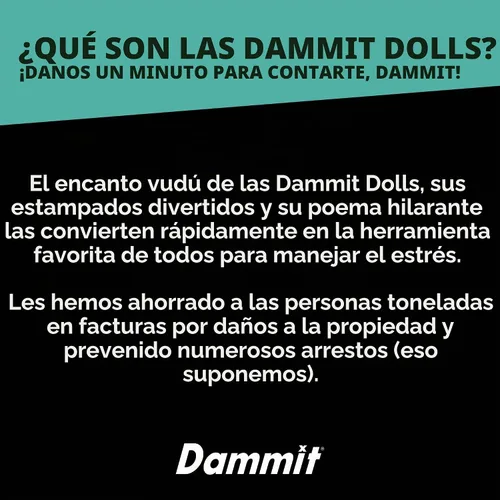 Vista 7 de Dammit Doll - Edición limitada - Muñeca Dammit Anatomy - Alivio del estrés, regalo de broma