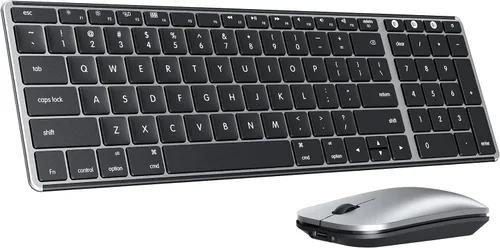 Vista 14 de seenda SKM64-2 - Combo de teclado y mouse Bluetooth para Mac, MacBook y iPad Multi-device Bluetooth switching, quiet, rechargeable, compact