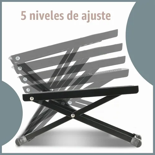 Vista 6 de EASTROCK Reposapiés de guitarra plegable ajustable de altura de hierro sólido para guitarra clásica