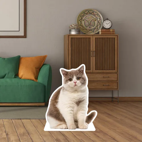 Vista 3 de Recortes personalizados de Coroplast para mascotas de tamaño real de cualquier fotografía, recortes personalizados de cuerpo completo para mascotas