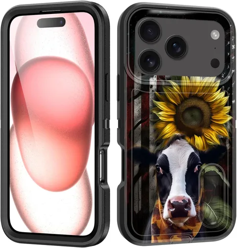 Vista 24 de Funda para iPhone Air con soporte integrado, a prueba de golpes, polvo y caídas, 3 capas, grado militar, funda protectora para iPhone Air de 6.5