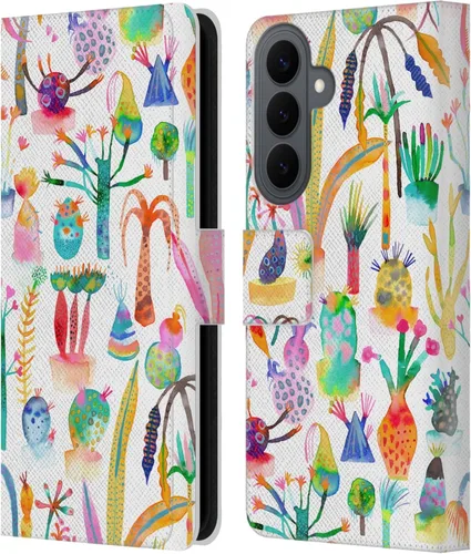 Vista 138 de Head Case Designs Officially Licensed Ninola Brushstrokes Black Summer Patterns Leather Wallet Case Compatible with Samsung Galaxy A07 4G