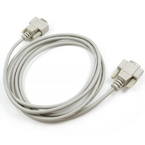Vista 2 de Cable de datos serial COM DB9 macho a hembra recto extendido RS232 Cable 3.3 ft