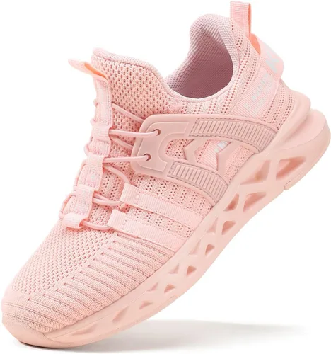 Vista 8 de Zapatos deportivos sin cordones para niños y niñas, ligeros, transpirables, antideslizantes, para caminar, correr, niños