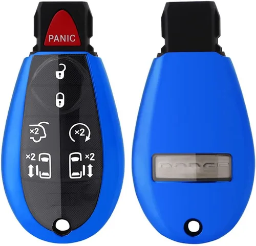 Vista 3 de Horande Funda Protectora de TPU para Llavero de Coche con 5 Botones, Compatible con Dodge Ram 1500 2500 3500 Charger Challenger Durango Grand
