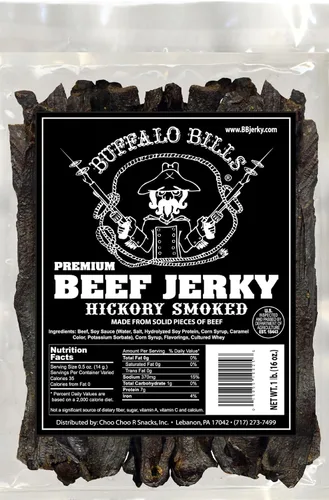 Vista 4 de Buffalo Bills Cecina de Carne de Hickory Premium 20 unidades envueltas (20 tiras por envase)