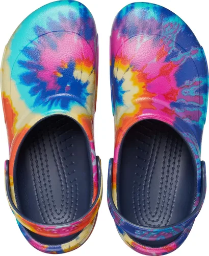 Vista 4 de Crocs Zuecos unisex para hombres y mujeres con gráfico bistró Zapatos de trabajo antideslizantes