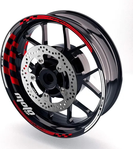 Vista 20 de MC MOTOPARTS Adhesivos para llanta de rueda 17 pulgadas Cinta adhesiva AA01 Compatible con GSX1300R GSXR1000 GSXR600 (Azul Aqua)