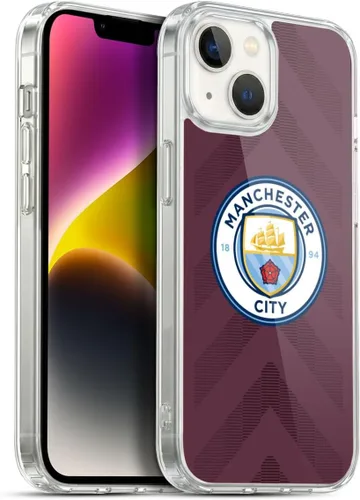 Vista 74 de Head Case Designs Funda de gel con licencia oficial del Manchester City Man City FC Away 2022/23 [protección de grado militar] compatible con Apple