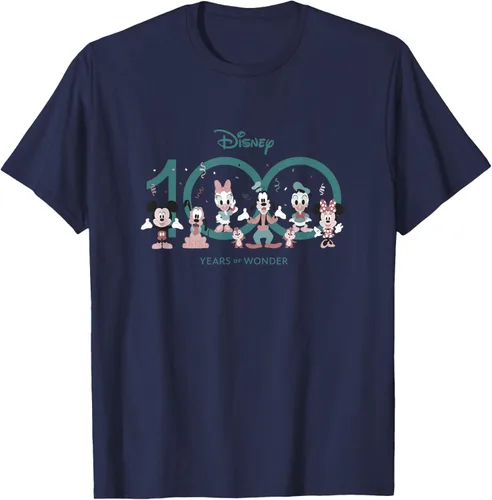 Vista 23 de Disney 100 Years of Wonder Mickey & Pals Muted Cute D100 Camiseta, Negro