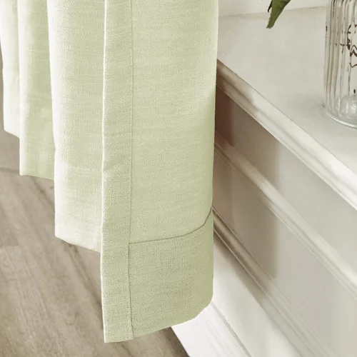 Vista 164 de Frelement Cortinas plisadas de lino de algodón de 100 pulgadas de ancho y 102 pulgadas de largo, cortinas con reducción de ruido para sala