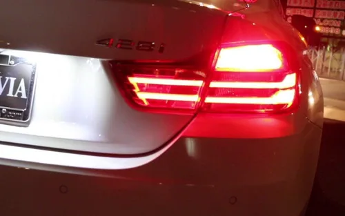 Vista 3 de iJDMTOY Brilliant Red 54-SMD 7506 7527 P21W Canbus - Bombillas de repuesto compatibles con BMW F22 F30 F32 2 3 4 Series luces direccionales traseras