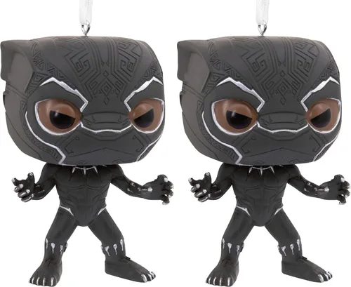 Vista 7 de Hallmark Marvel Black Panther Funko Pop! Adorno navideño