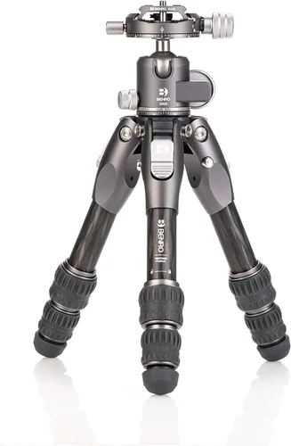 Vista 10 de Benro Tortoise CF Serie 2, trípode de 4 secciones con cabezal híbrido FS36PRO