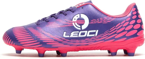 Vista 2 de LEOCI Men's Women's Firm Ground Soccer Cleats OutdoorIndoor Boys Girls Professional Futsal Football Training Sneakers