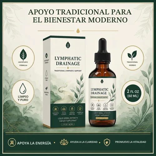 Vista 6 de Gotas de drenaje linfático, sistema linfático y apoyo inmunológico, alivio de la hinchazón y retención de líquidos, tintura de hierbas