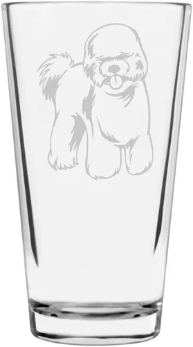 Vista 438 de Podenco Canario - Vaso de pinta de 16 onzas con temática de perro personalizado