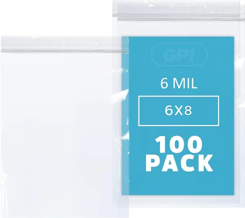 Vista 14 de GPI - 6 mil, extra resistente, bolsas de plástico transparentes con cremallera resellable de 2 x 5 pulgadas, resistentes a perforaciones, bolsas