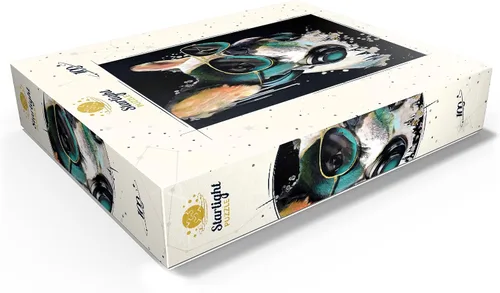 Vista 3 de MyPuzzle Bulldog francés con auriculares - Rompecabezas de 100 piezas premium para adultos