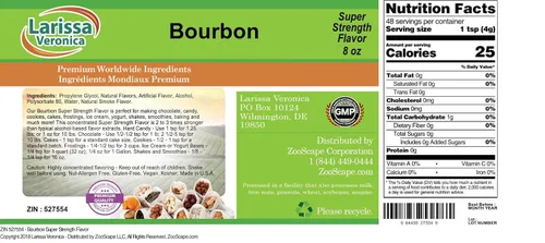 Vista 2 de Bourbon Super Strength Sabor (8 oz, ZIN: 527554)