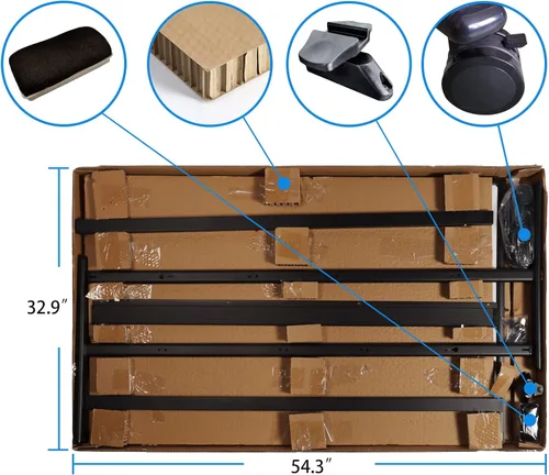 Vista 8 de Pizarra blanca móvil de grado industrial de 32 x 48 pulgadas de borrado en seco con soporte rodante con cerradura, pizarra blanca magnética de doble