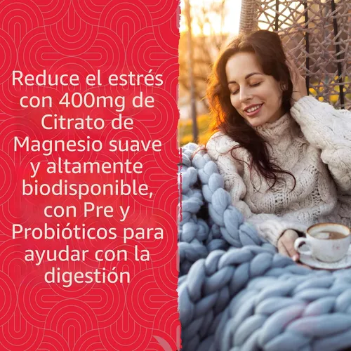 Vista 4 de Garden of Life Gomitas de Suplemento de Citrato de Magnesio con Prebióticos y Probióticos para el Estrés, el Sueño y la Recuperación - Vegano, Sin