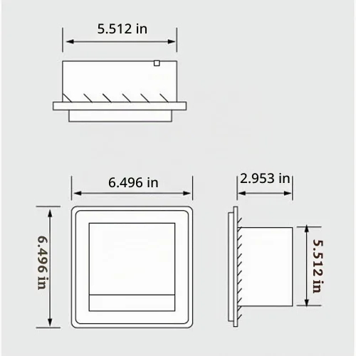 Vista 4 de LUANT Soporte de papel empotrado para almacenamiento de baño, acero inoxidable, cromo pulido