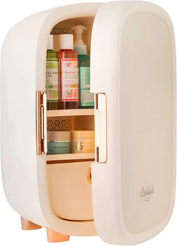 Vista 2 de Cooluli Beauty - Refrigerador para el cuidado de la piel de 12 litros, para maquillaje, cosméticos y productos de cuidado facial de la piel