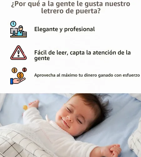 Vista 3 de Letrero para colgar puerta, paquete de 2 (impreso en ambos lados), plástico de PVC de 9.3 x 3.5 pulgadas, letrero con texto en inglés «Please Do Not