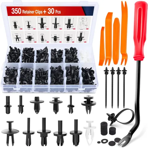 Vista 18 de Nilight 1001 clips universales para automóvil, mezclados, parachoques de automóvil, protector de panel de puerta, cubierta de motor, retenedor