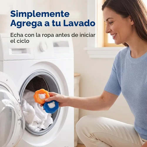 Vista 4 de 3 unidades de removedor de pelo para lavandería, removedor de pelo reutilizable, lavadora, recogedor de pelo de bola para ropa de perro, gato
