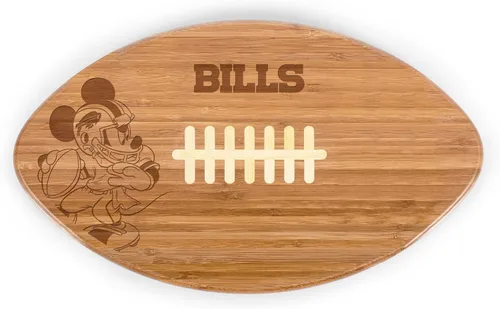 Vista 28 de PICNIC TIME NFL NFL Mickey Touchdown - Tabla de cortar y bandeja para servir de fútbol americano