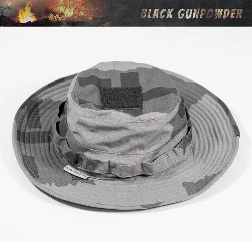 Vista 2 de Militar táctico camuflaje boonie sombrero caza pesca al aire libre