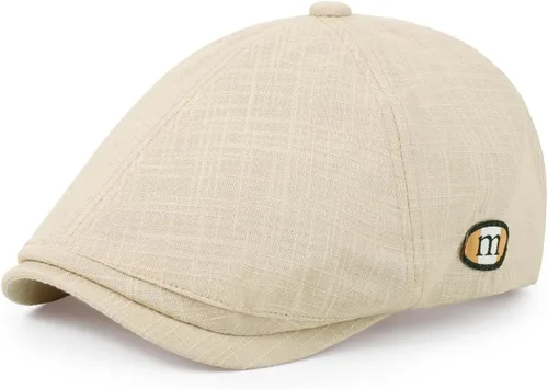 Vista 40 de Sombrero Newsboy de Qlauca para Hombre de Algodón 6 Paneles