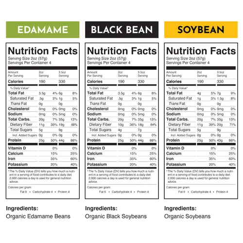 Vista 2 de The Only Bean - Soja, frijoles negros y espaguetis y fettuccine - Pasta sin gluten, fideos de pasta bajos en carbohidratos keto y pasta proteica