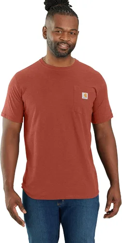 Vista 44 de Carhartt Force - Camiseta de manga corta, con bolsillo, de ajuste holgado y peso medio para hombre Malt