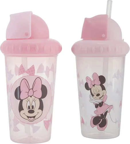 Vista 14 de Disney Vasos Sippy para Niños Pequeños para Niños y Niñas Paquete de Dos Vasos Sippy de 10 Onzas con Pajita y Tapa Botella de Agua de Viaje