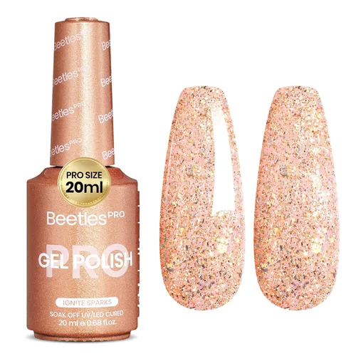 Vista 32 de Beetles PRO - Esmalte de gel blanco, color blanco de 0.7 fl oz A - Creme White Ansiedad de calma