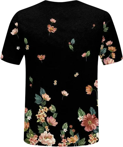 Vista 2 de Camisas de manga corta de gran tamaño para mujer, para otoño, escuela, con botones y control de abdomen, delgadas, redondas