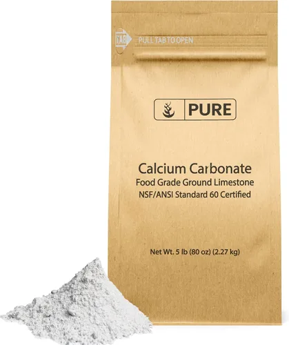 Vista 4 de PURE ORIGINAL INGREDIENTS Paquete de maltodextrina y carbonato de calcio, 5 libras cada uno, conservantes de alimentos, grado alimenticio