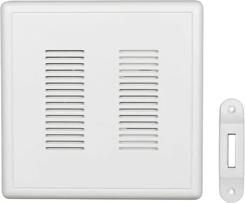 Vista 6 de Kit de timbre eléctrico PrimeChime Plus 2, timbres para el hogar, incluye campanillas de anillo seleccionables, botón de estuco, latón antiguo