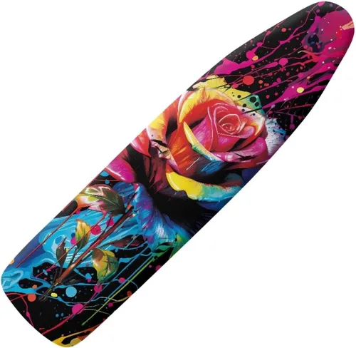 Vista 35 de Funda para tabla de planchar con diseño de estrellas y bandera estadounidense con borde elástico y acogedor bolsillo para la nariz, resistente al