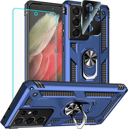 Vista 46 de Yiakeng Funda para Samsung Galaxy S8, Samsung S8, funda protectora de grado militar con anillo para Samsung Galaxy S8 (verde militar)