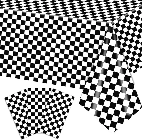 Vista 22 de SpinLaLa Mantel de plástico desechable de 3 piezas de 54 x 108 pulgadas, diseño de fuegos artificiales negros y horizonte urbano para fiestas de Año