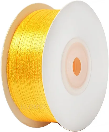 Vista 149 de Cinta de Satén Beige de Color Sólido, 1-1/2 Pulgadas x 25 Yardas, Cinta de Satén de Tela para Envolver Regalos, Manualidades, Hacer Lazos