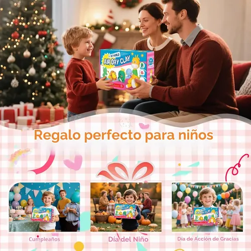 Vista 6 de ifergoo Arcilla seca al aire para niños, kit de arcilla para modelar animales, 6 diseños de animales con herramientas de escultura y tutoriales, Kit